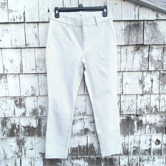 Gap Striped Skinny Ankle Pants - Picture 1 of 9